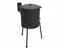 Печь под казан 8 литров "Кайзер-8т" с дымоходом, (d=35см)