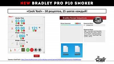 Электрическая коптильня BRADLEY PRO SMOKER (4 полки) с цифр. управлением